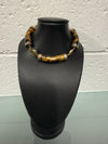 Vintage Natural Tiger Eye & Gilt Chinese Symbols Bracelet | Antique & Vintage | Moonee Ponds Antiques | Australia Wide Delivery