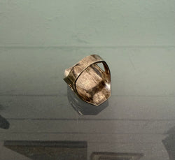 Vintage heavy Silver Ring With Nephrite Jade | Antique & Vintage | Moonee Ponds Antiques | Australia Wide Delivery