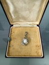 Silver & Mabe Pearl With Zircons Charm | Antique & Vintage | Moonee Ponds Antiques | Australia Wide Delivery