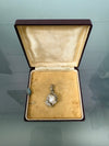 Silver & Mabe Pearl With Zircons Charm | Antique & Vintage | Moonee Ponds Antiques | Australia Wide Delivery