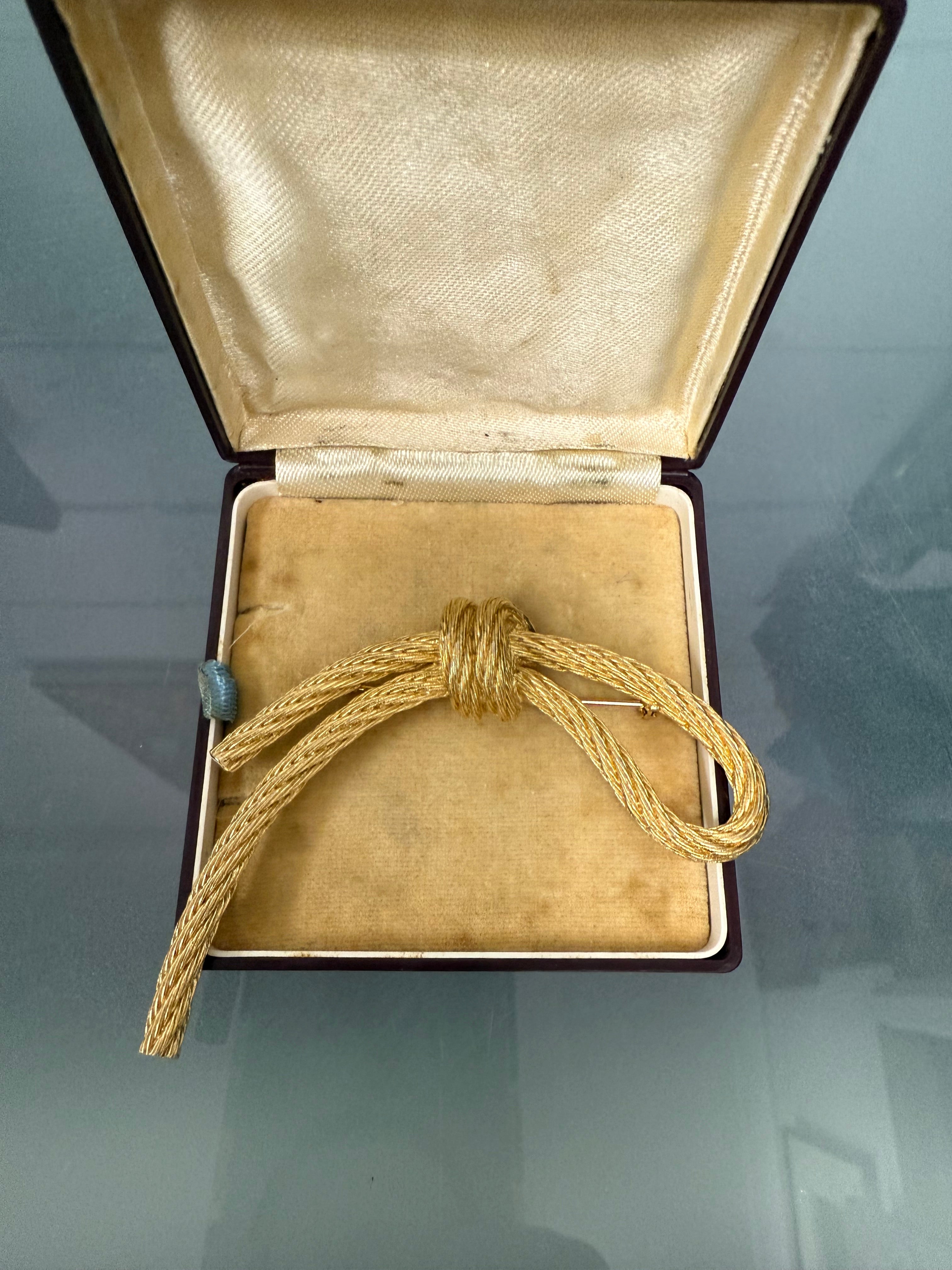 Vintage Christian Dior Rope Knot Gilded Brooch | Antique & Vintage | Moonee Ponds Antiques | Australia Wide Delivery