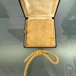 Vintage Christian Dior Rope Knot Gilded Brooch