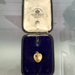 9ct Gold Lined Vintage Heart Locket