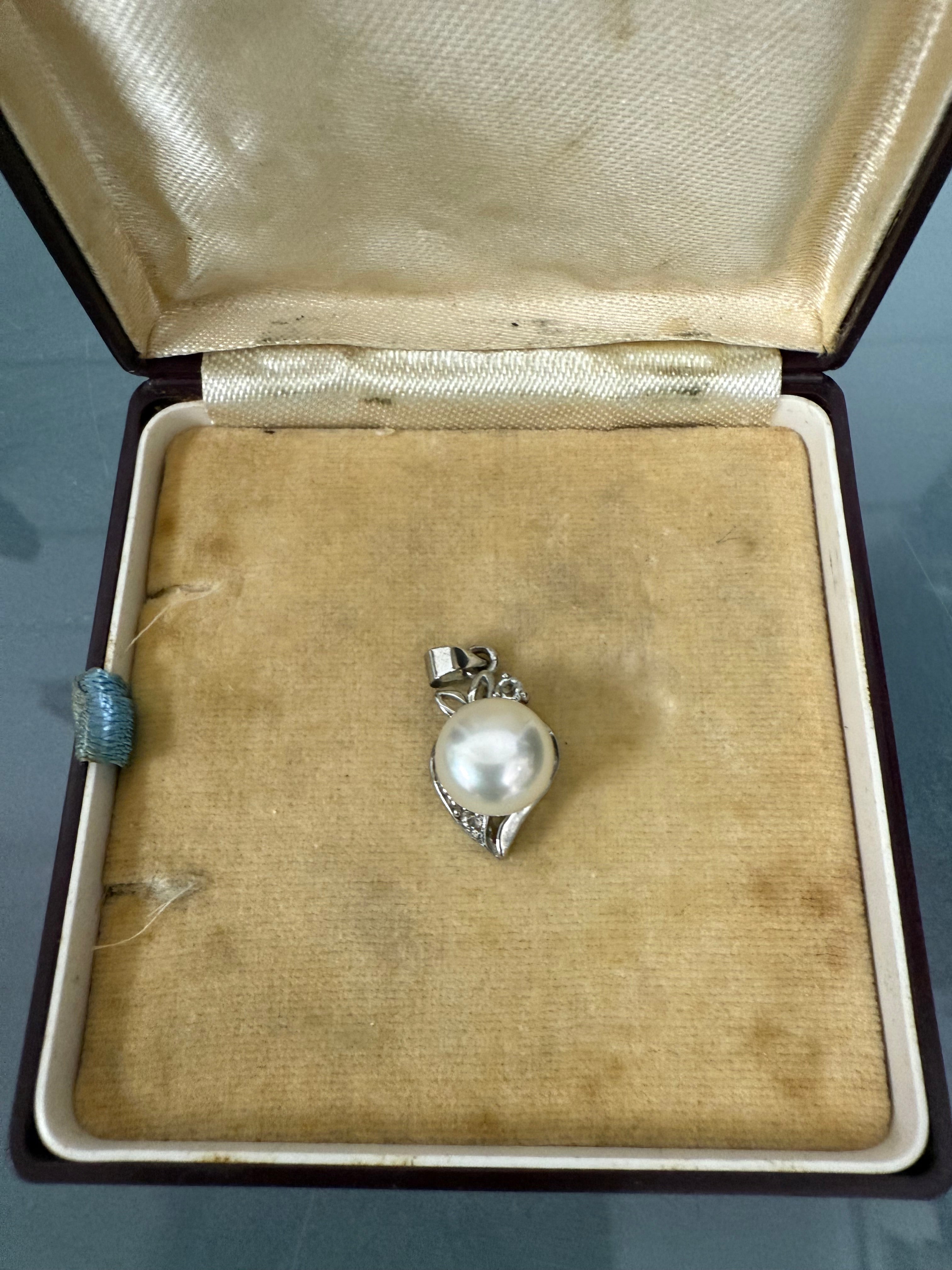 18K Gold Plated Natural Pearl Pendant | Antique & Vintage | Moonee Ponds Antiques | Australia Wide Delivery