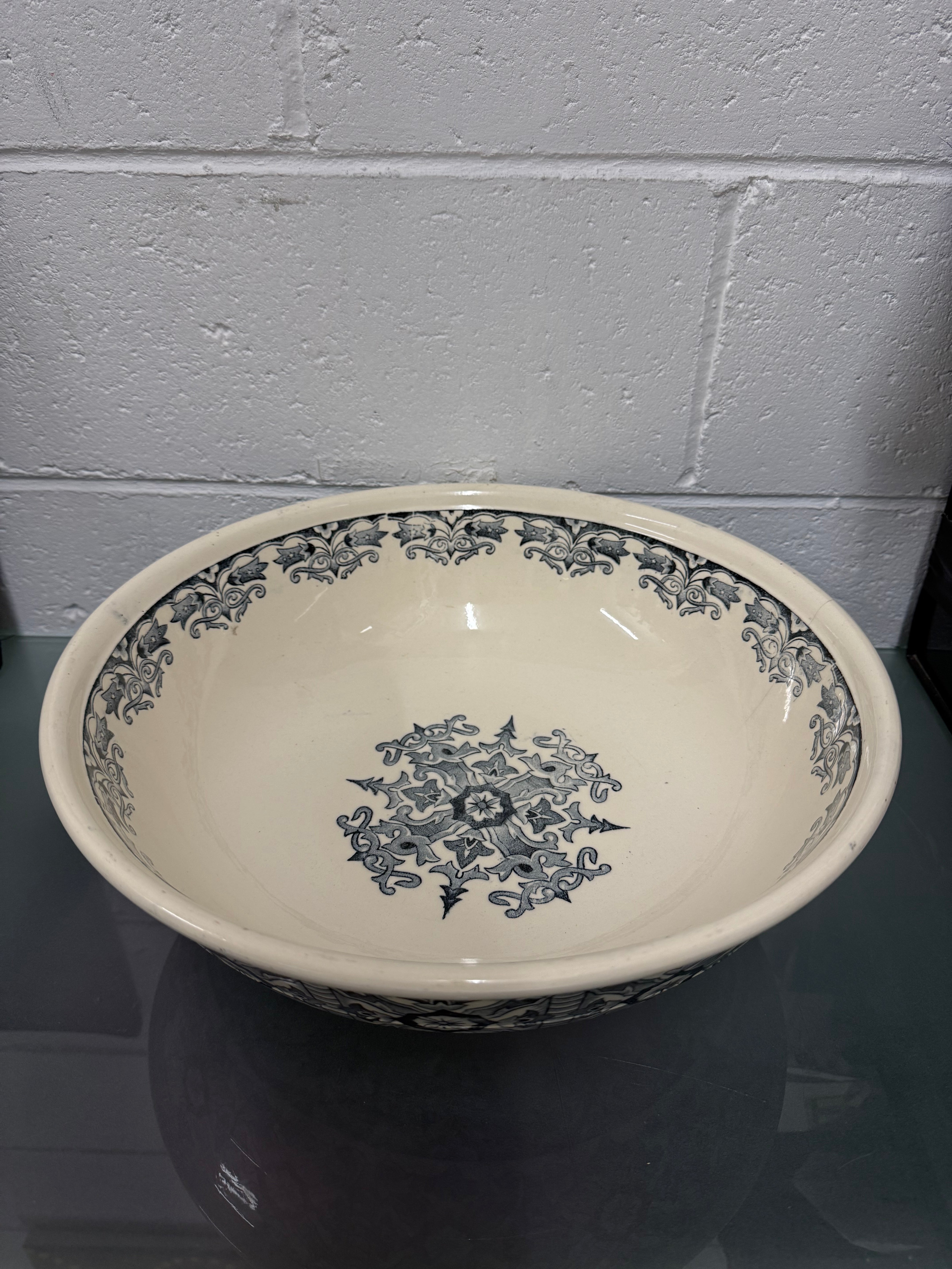 Antique Hand Painted Bowl Circa 1880's