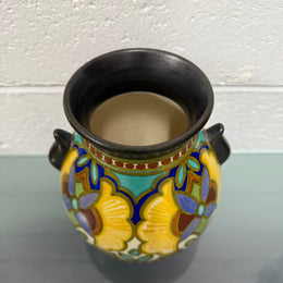 Hand Painted Gouda Vase Signed "Madeleine"