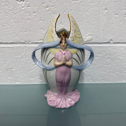 Art Nouveau Dresden PMP Style Vase Handpainted