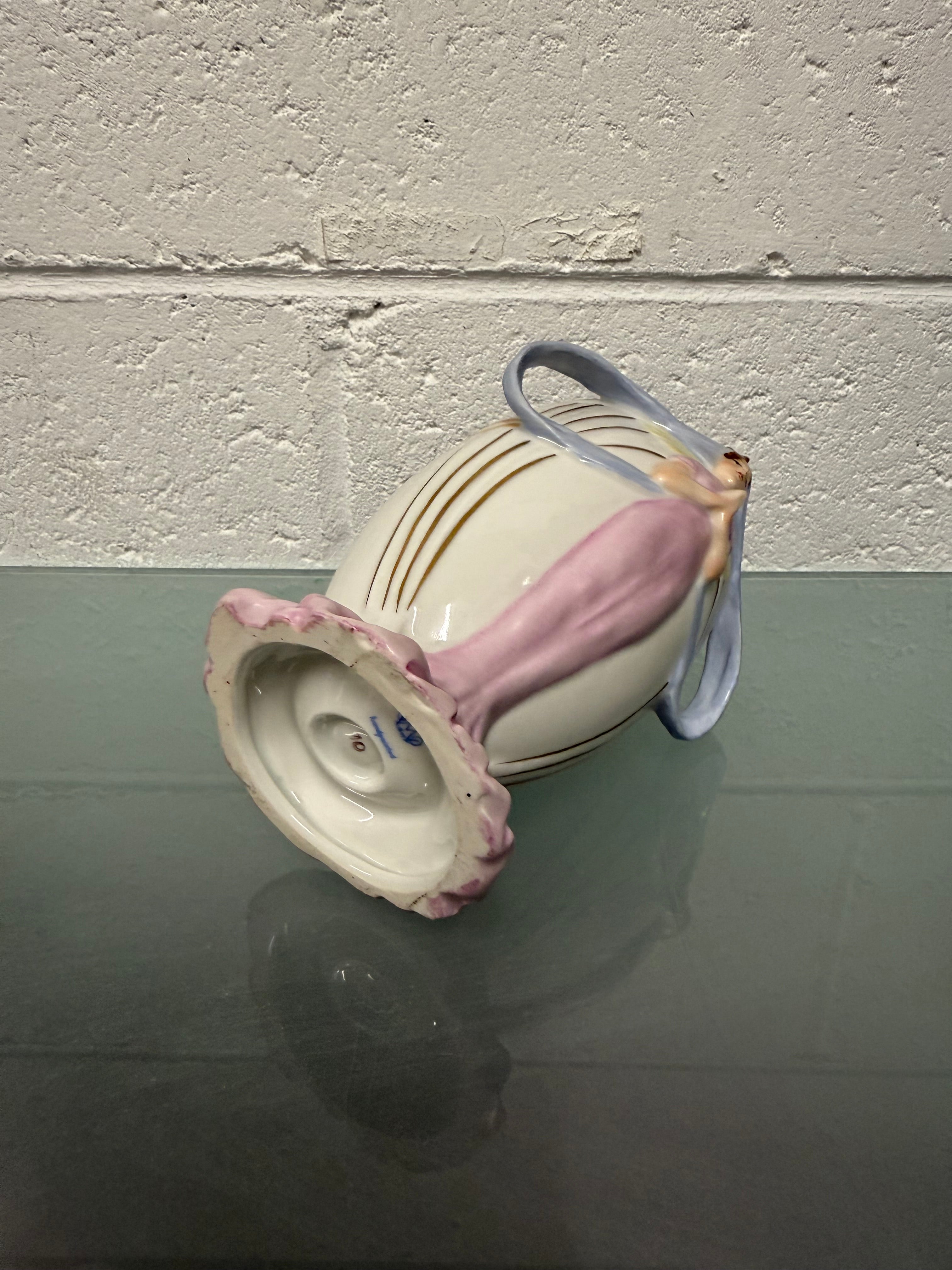 Art Nouveau Dresden PMP Style Vase Handpainted | Antique & Vintage | Moonee Ponds Antiques | Australia Wide Delivery