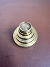 Set of Five Vintage Round Brass Weights