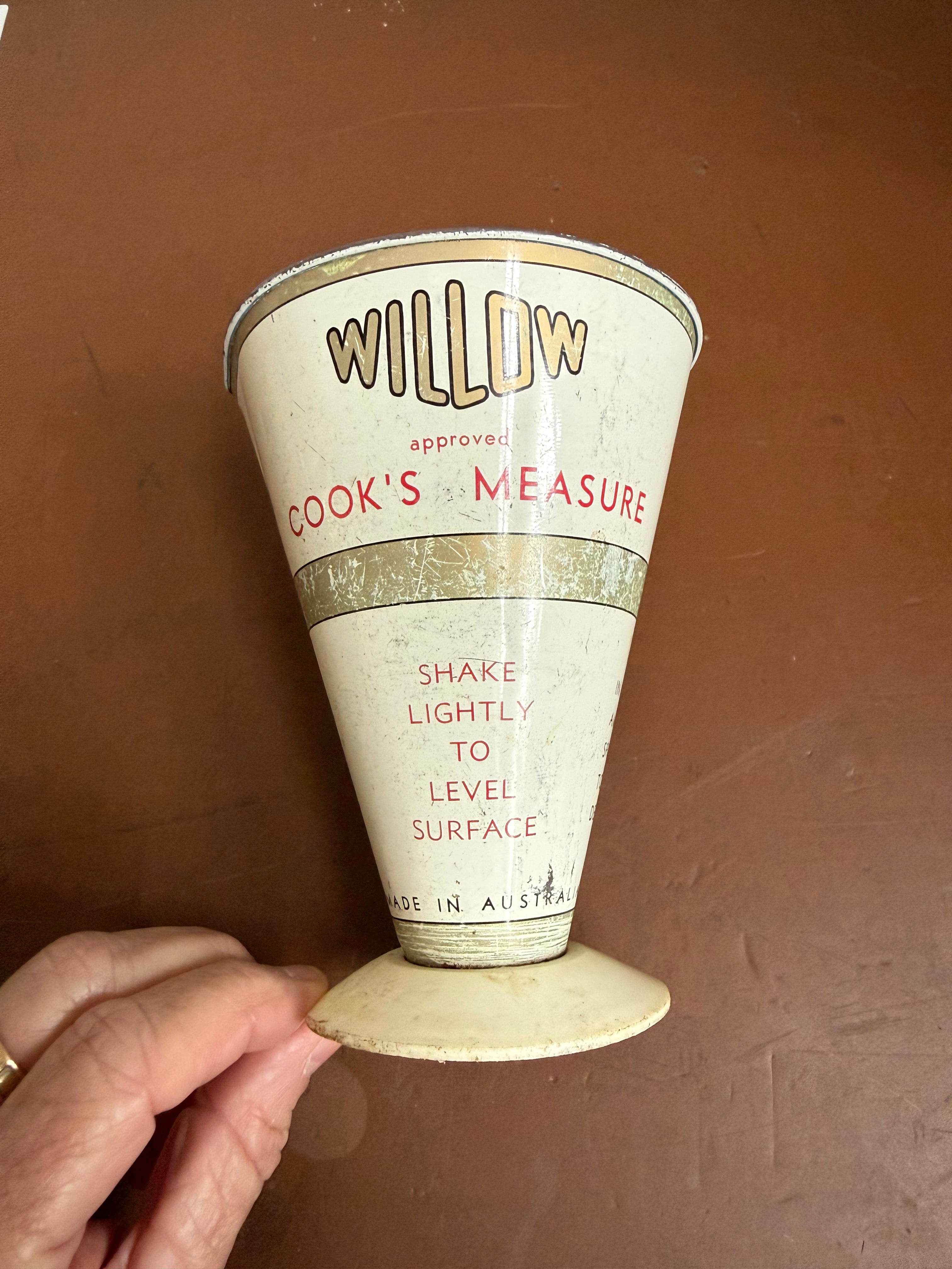 Vintage Willow Ware Cooks Measure