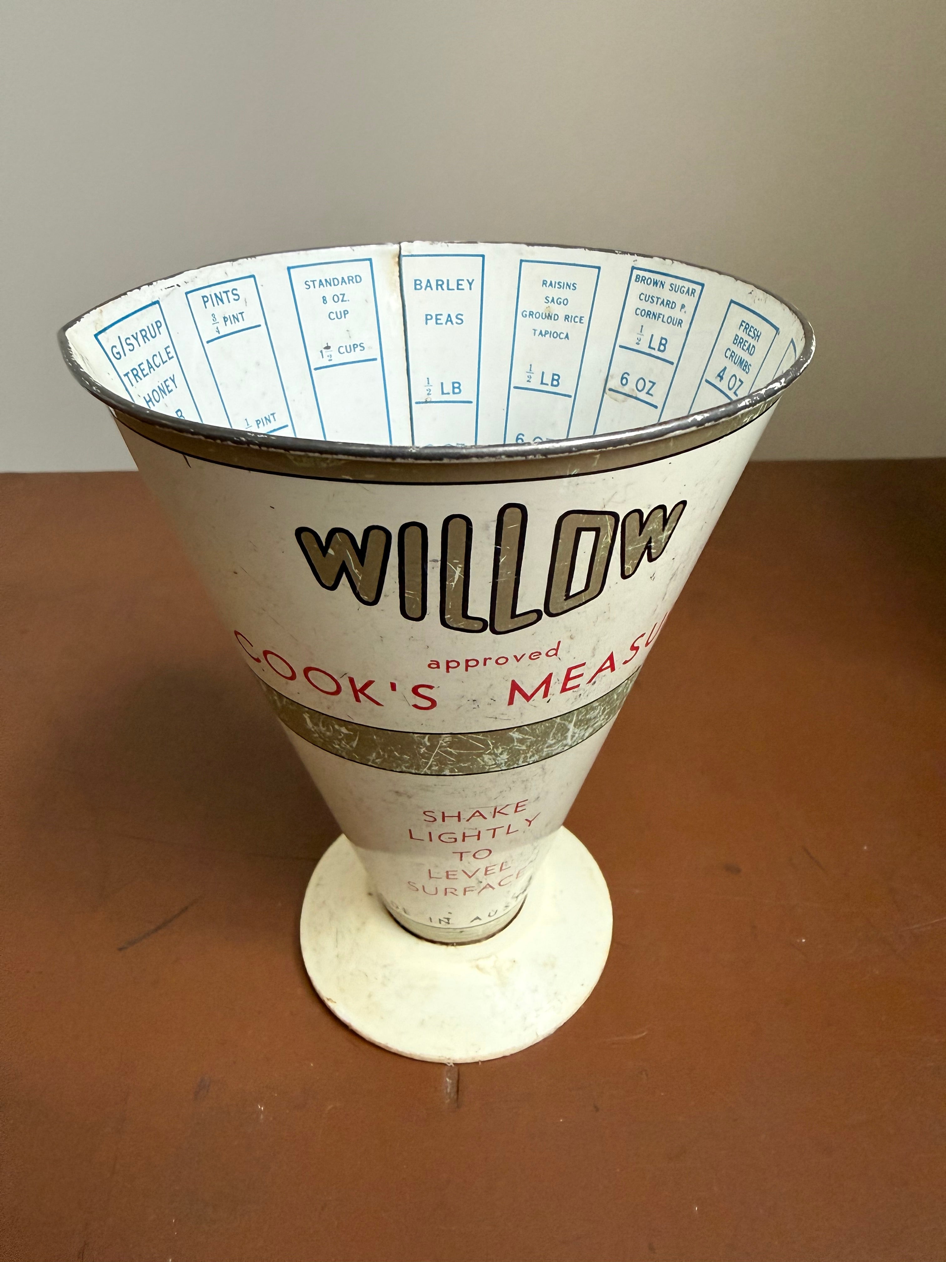 Vintage Willow Ware Cooks Measure