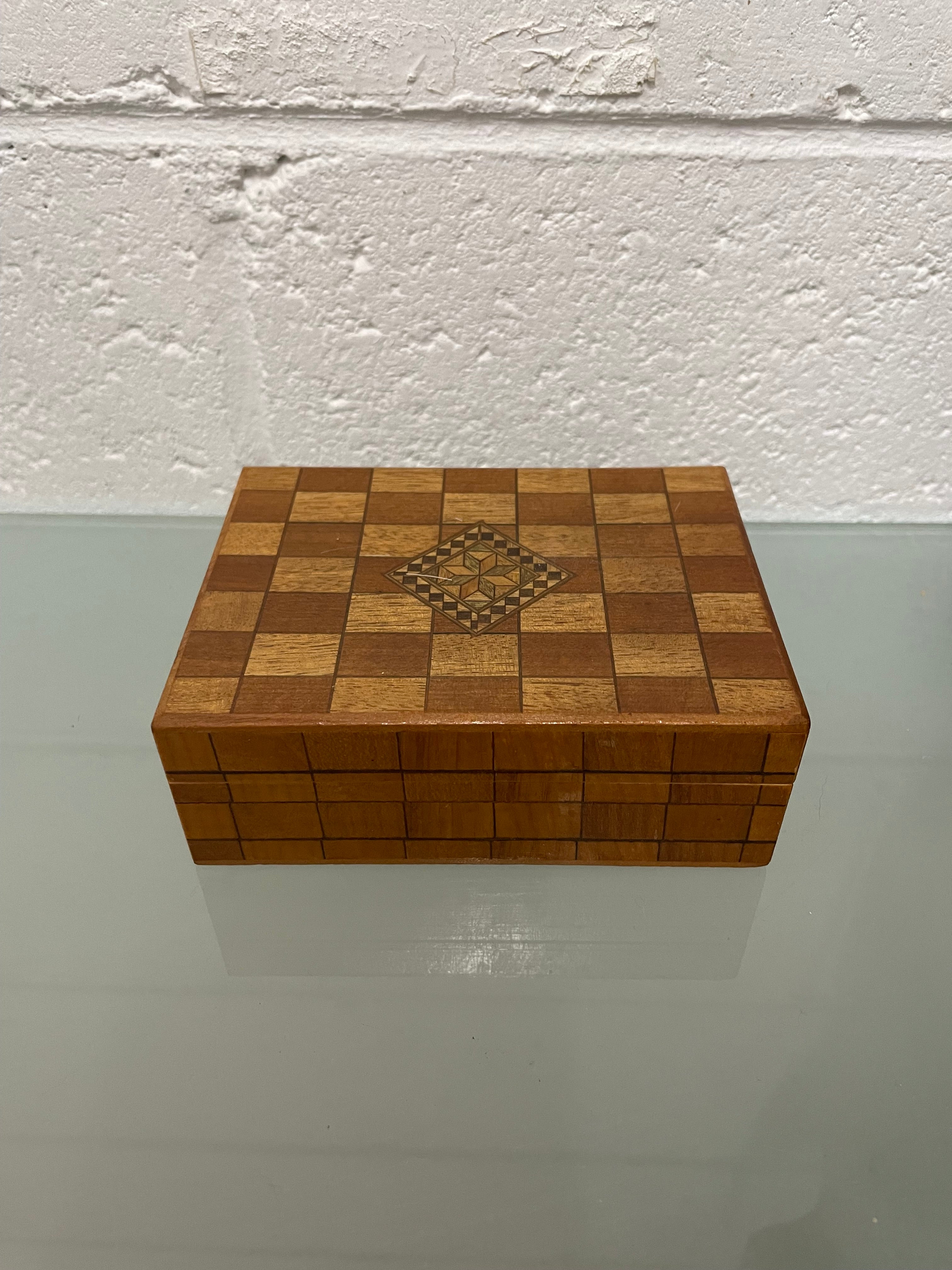 Vintage Inlaid Wood Trinket Box | Antique & Vintage | Moonee Ponds Antiques | Australia Wide Delivery