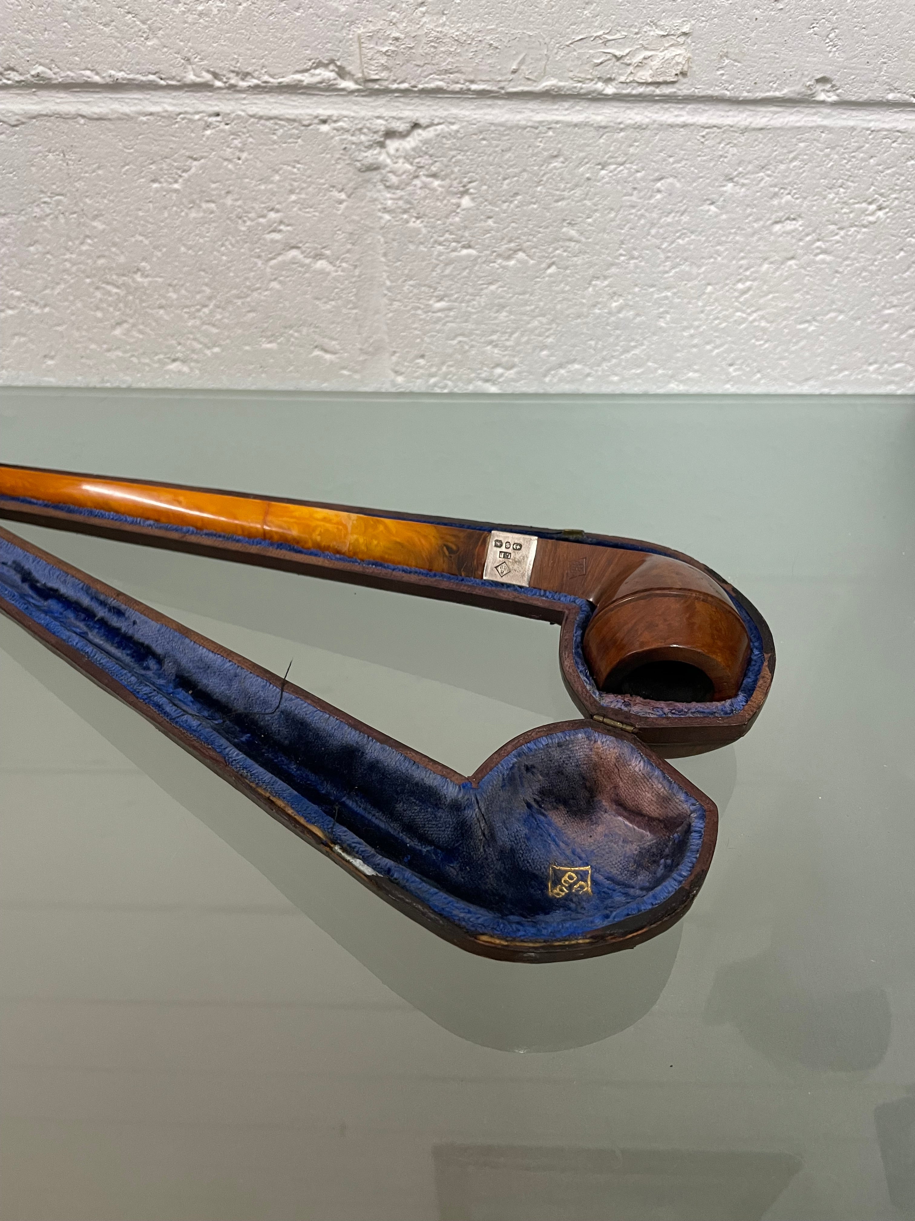 Rare Large Smokers Pipe In Original Case | Antique & Vintage | Moonee Ponds Antiques | Australia Wide Delivery