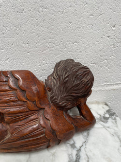 Vintage Hand Painted and Carved Angel | Antique & Vintage | Moonee Ponds Antiques | Australia Wide Delivery