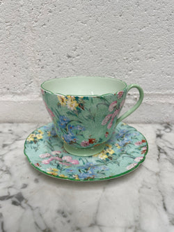 Shelley "Melody" Tea Cup & Small Plate | Antique & Vintage | Moonee Ponds Antiques | Australia Wide Delivery