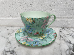 Shelley "Melody" Tea Cup & Small Plate | Antique & Vintage | Moonee Ponds Antiques | Australia Wide Delivery
