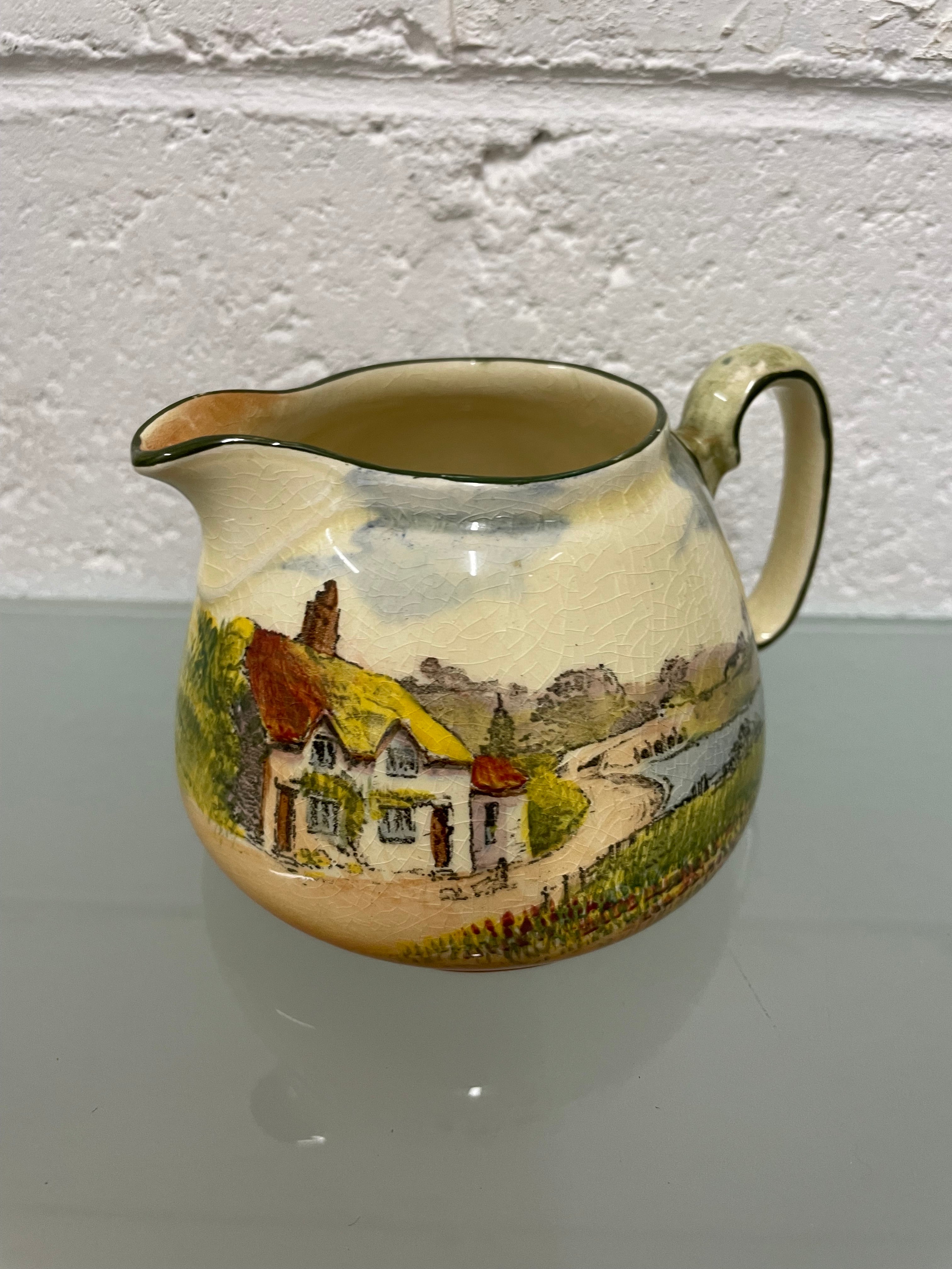 Royal Doulton Decorated Milk Jug | Antique & Vintage | Moonee Ponds Antiques | Australia Wide Delivery