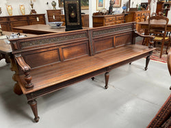 Hard to Find 19th Century French Oak 2.2 Meter Bench Seat | Antique & Vintage | Moonee Ponds Antiques | Australia Wide Delivery