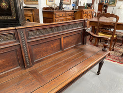 Hard to Find 19th Century French Oak 2.2 Meter Bench Seat | Antique & Vintage | Moonee Ponds Antiques | Australia Wide Delivery