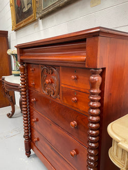 Victorian Cedar Chest of Drawers | Antique & Vintage | Moonee Ponds Antiques | Australia Wide Delivery