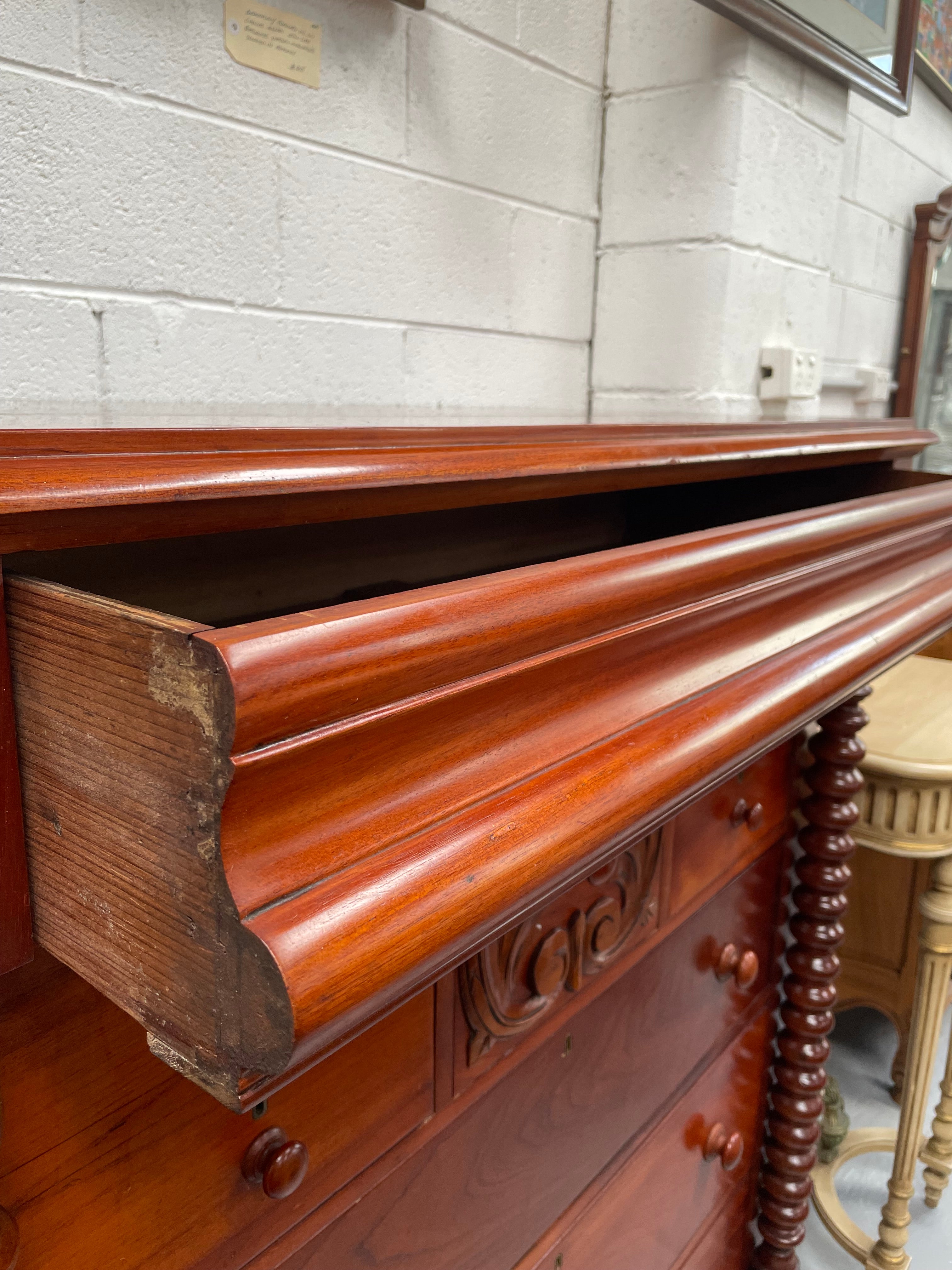 Antique Australian Cedar Sideboard Chiffonier | Antique & Vintage | Moonee Ponds Antiques | Australia Wide Delivery