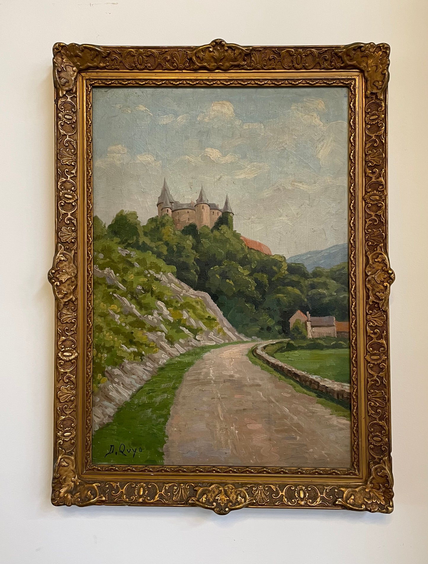 Framed Landscape Oil Sourced From France