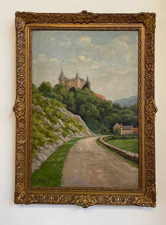 Framed Landscape Oil Sourced From France