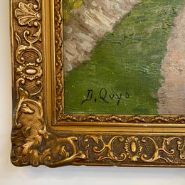 Framed Landscape Oil Sourced From France