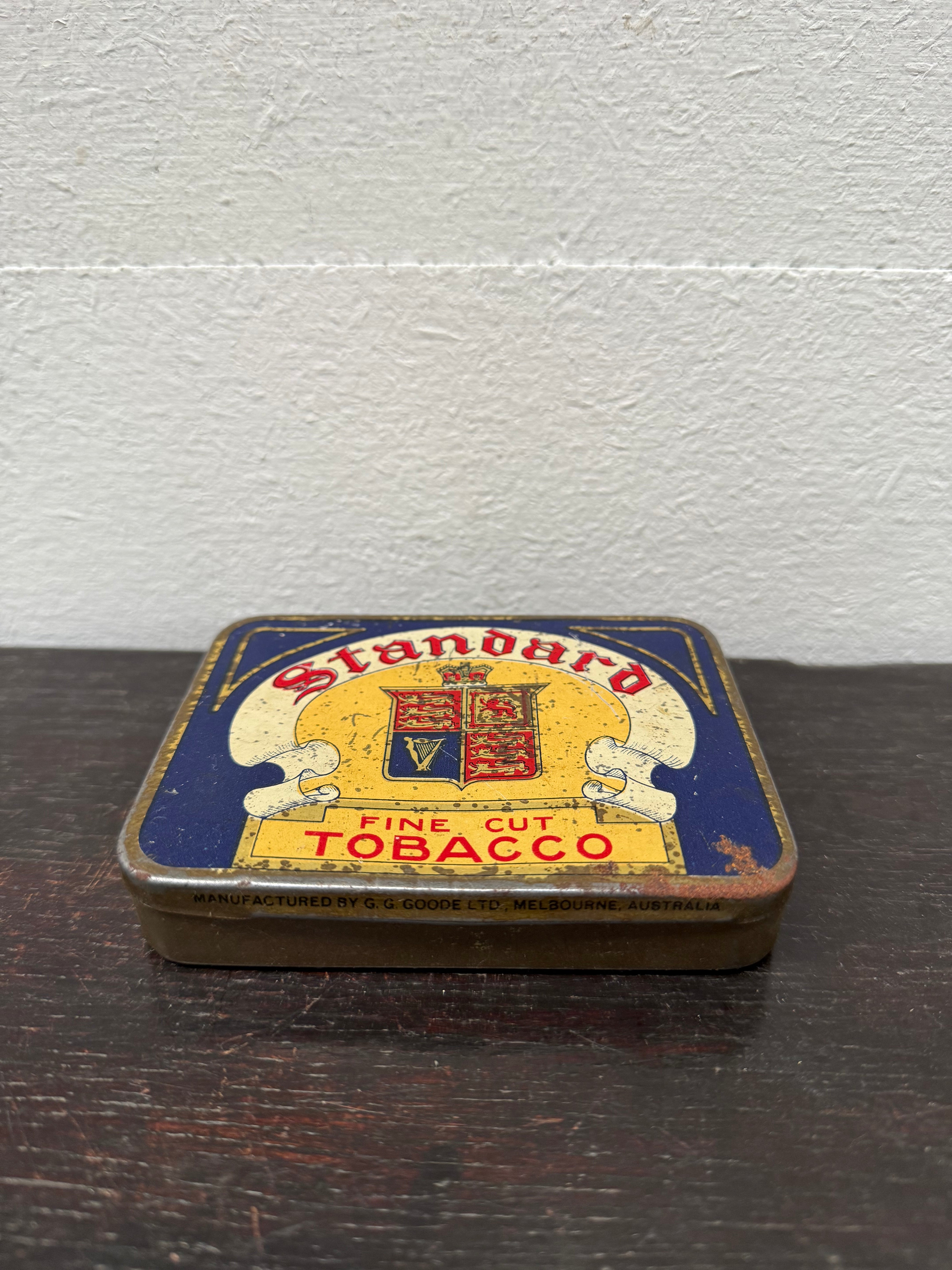 Vintage Australian Standard Fine Cut 2oz Tobacco Tin | Antique & Vintage | Moonee Ponds Antiques | Australia Wide Delivery