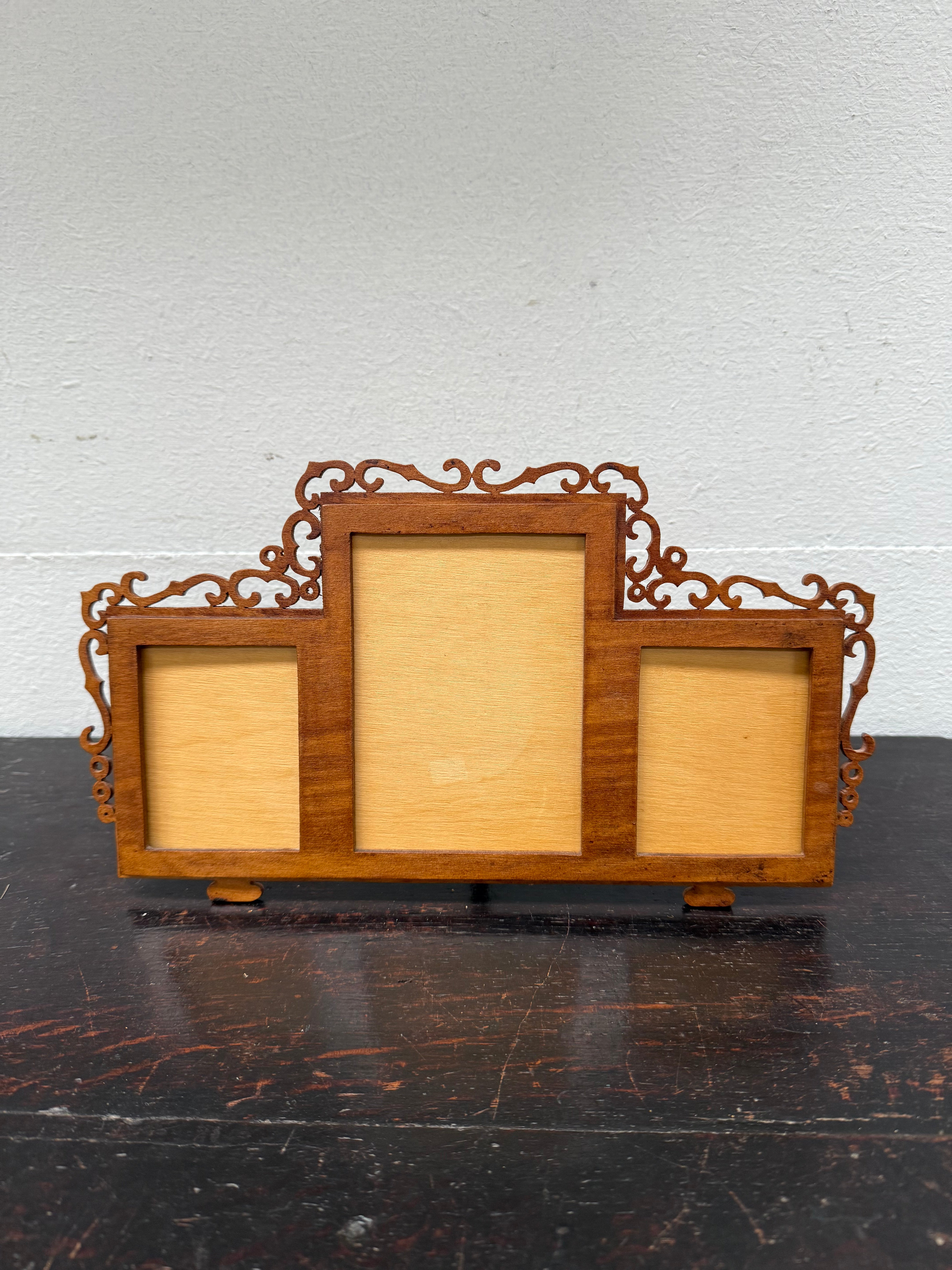 Vintage Fretwork Three Section Picture Frame | Antique & Vintage | Moonee Ponds Antiques | Australia Wide