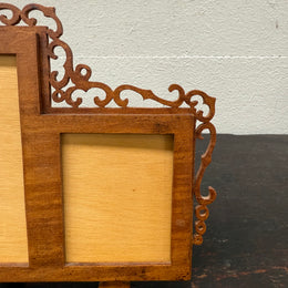 Vintage Fretwork Three Section Picture Frame