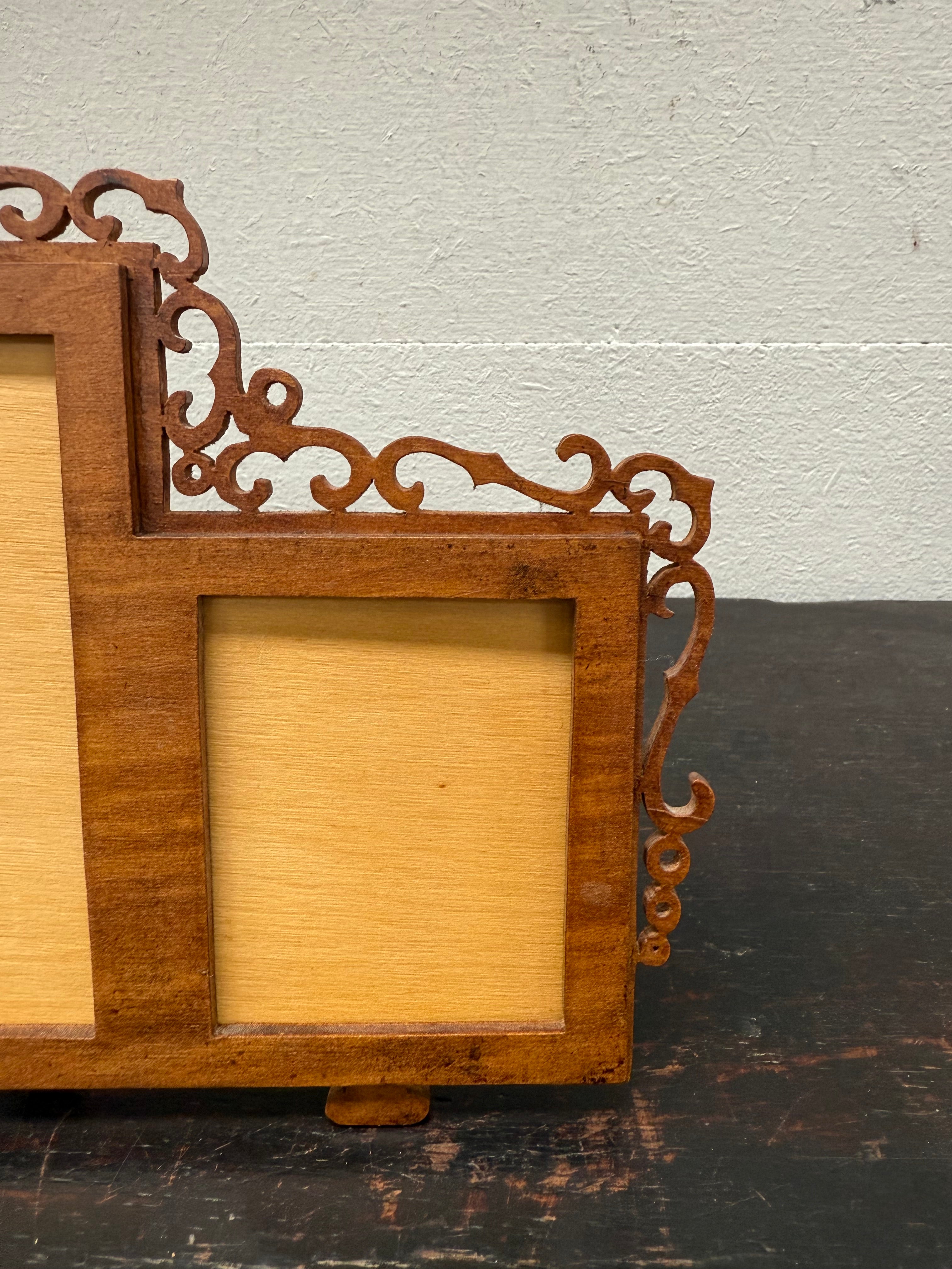 Vintage Fretwork Three Section Picture Frame | Antique & Vintage | Moonee Ponds Antiques | Australia Wide