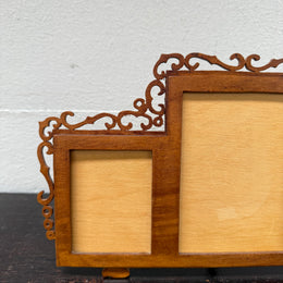 Vintage Fretwork Three Section Picture Frame