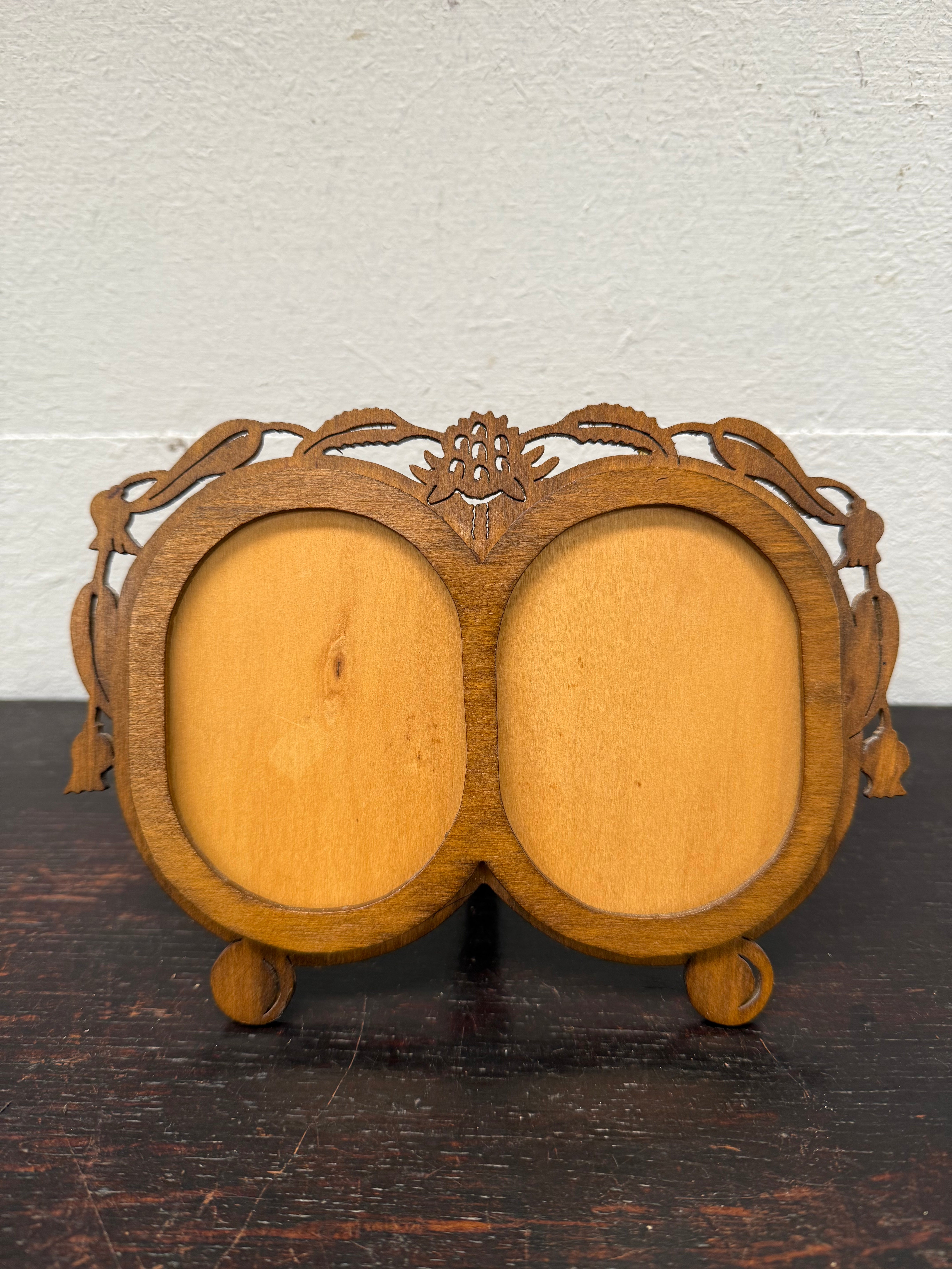 Vintage Fretwork Double Section Picture Frame | Antique & Vintage | Moonee Ponds Antiques | Australia Wide