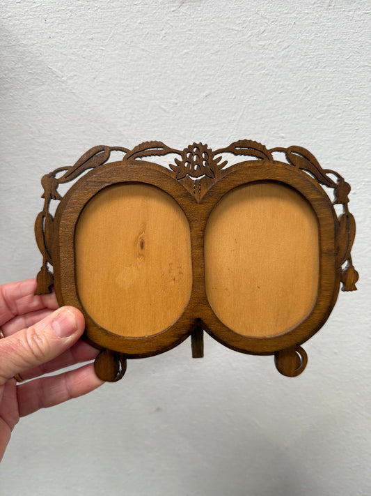 Vintage Fretwork Double Section Picture Frame