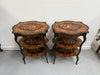 Pair of Late 19th Century Ebonised & Marquetry Three Tier Etageres | Antique & Vintage | Moonee Ponds Antiques | Australia Wide Delivery