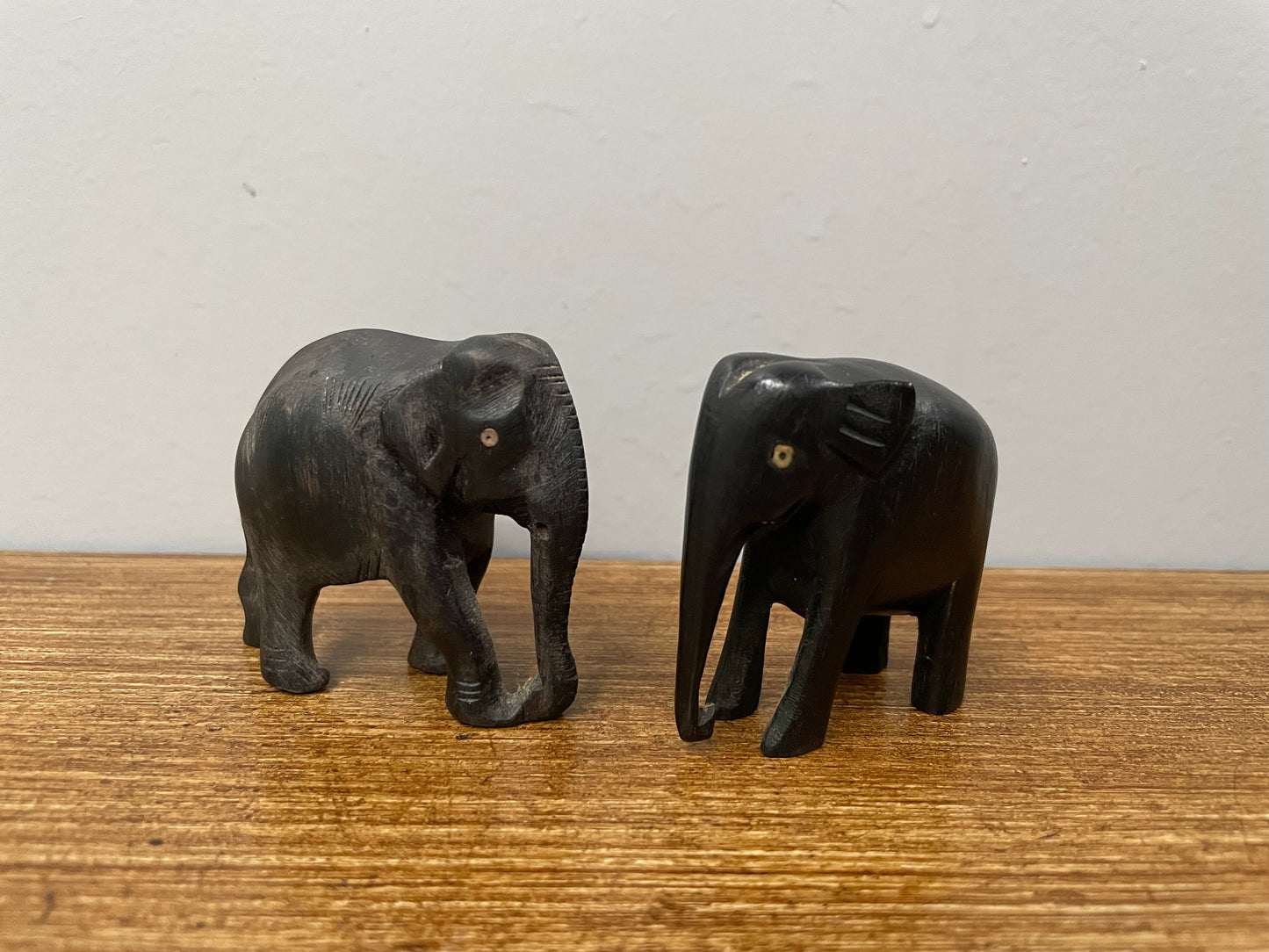 Pair of Ebony Elephants