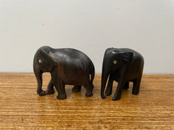 Pair of Ebony Elephants | Antique & Vintage | Moonee Ponds Antiques | Australia Wide Delivery