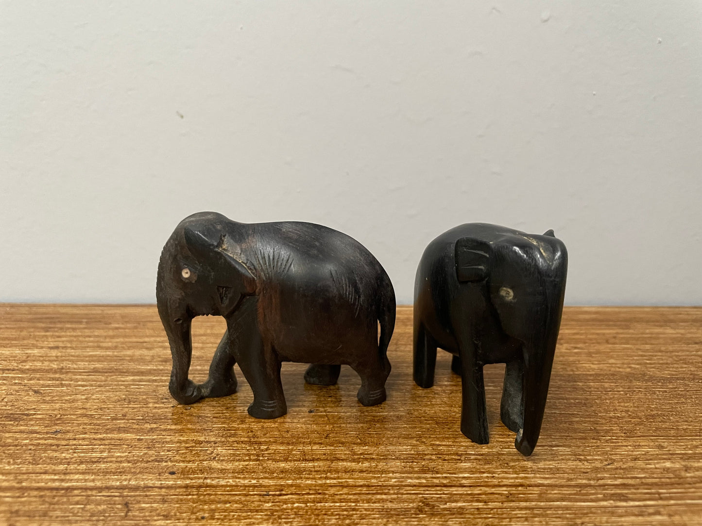 Pair of Ebony Elephants