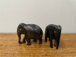 Pair of Ebony Elephants | Antique & Vintage | Moonee Ponds Antiques | Australia Wide Delivery