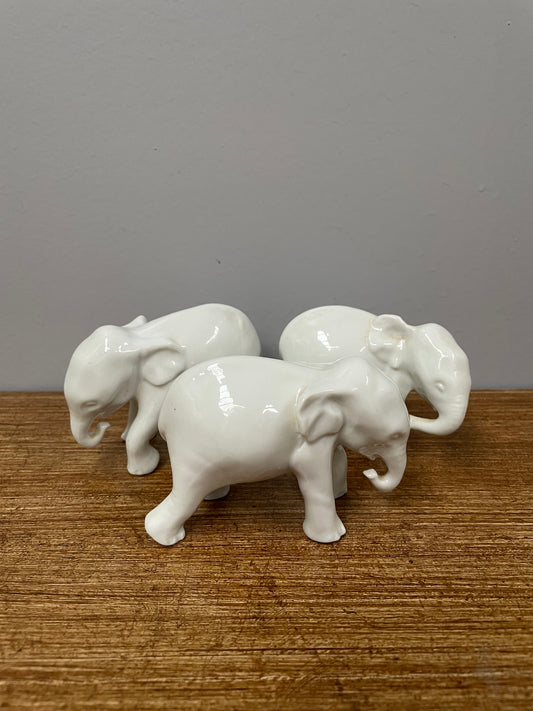 Vintage Set of Japanese Elephants