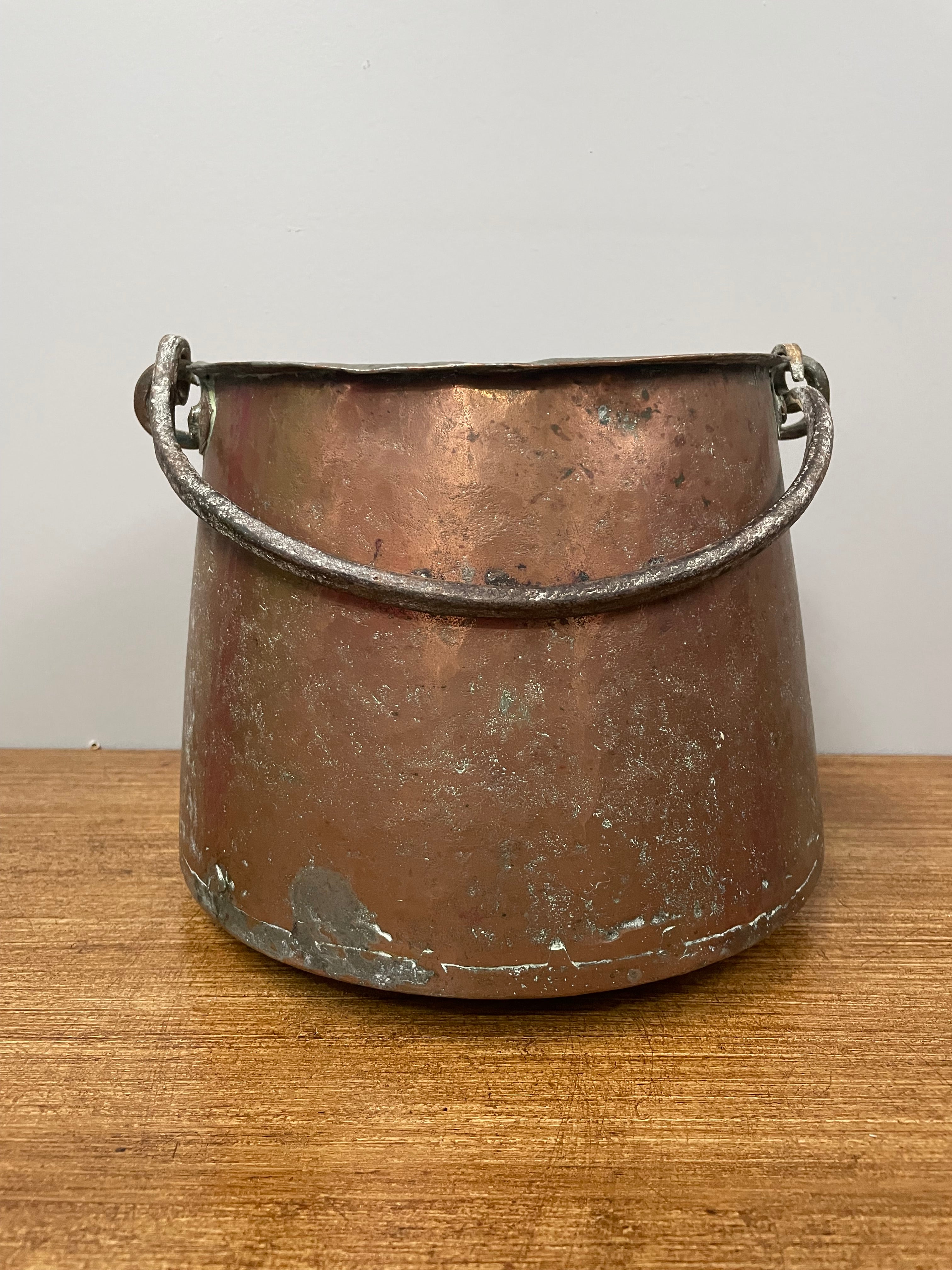 Antique Copper Bucket with Handle | Antique & Vintage | Moonee Ponds Antiques | Australia Wide