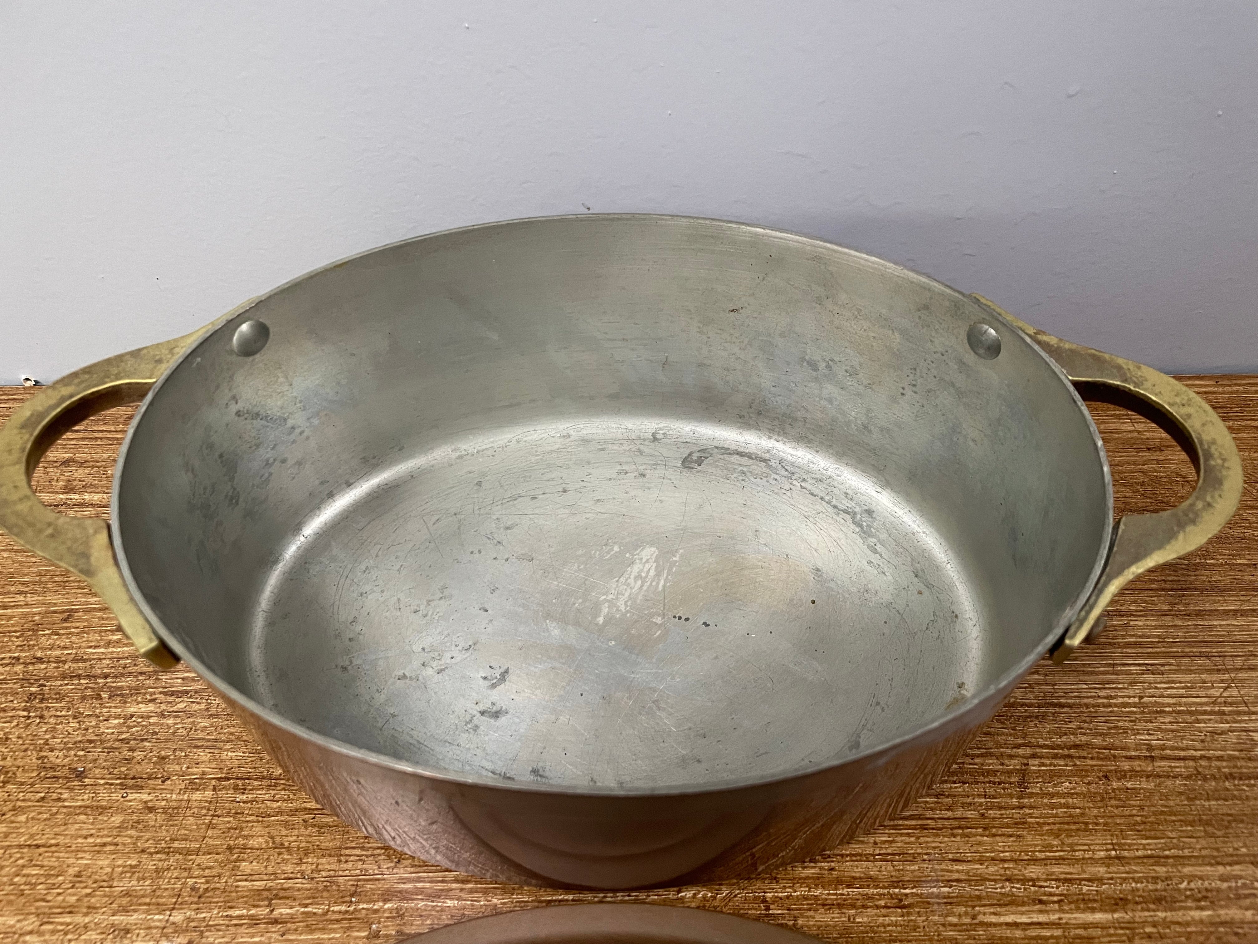 Antique Medium Brass Handled & Copper Tin Lined Pot | Antique & Vintage | Moonee Ponds Antiques | Australia Wide Delivery