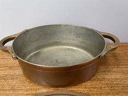 Antique Small Brass Handled & Copper Tin Lined Pot | Antique & Vintage | Moonee Ponds Antiques | Australia Wide Delivery