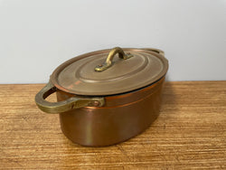 Antique Small Brass Handled & Copper Tin Lined Pot | Antique & Vintage | Moonee Ponds Antiques | Australia Wide Delivery