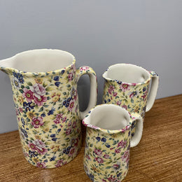 Set of Three Abbey Ceramics Staffordshire England Jugs