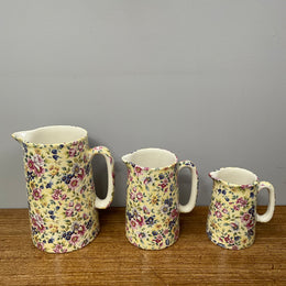 Set of Three Abbey Ceramics Staffordshire England Jugs