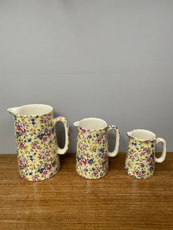 Set of Three Abbey Ceramics Staffordshire England Jugs | Antique & Vintage | Moonee Ponds Antiques | Australia Wide Delivery
