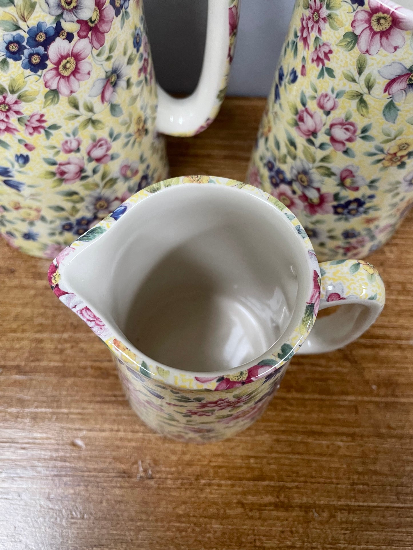 Set of Three Abbey Ceramics Staffordshire England Jugs