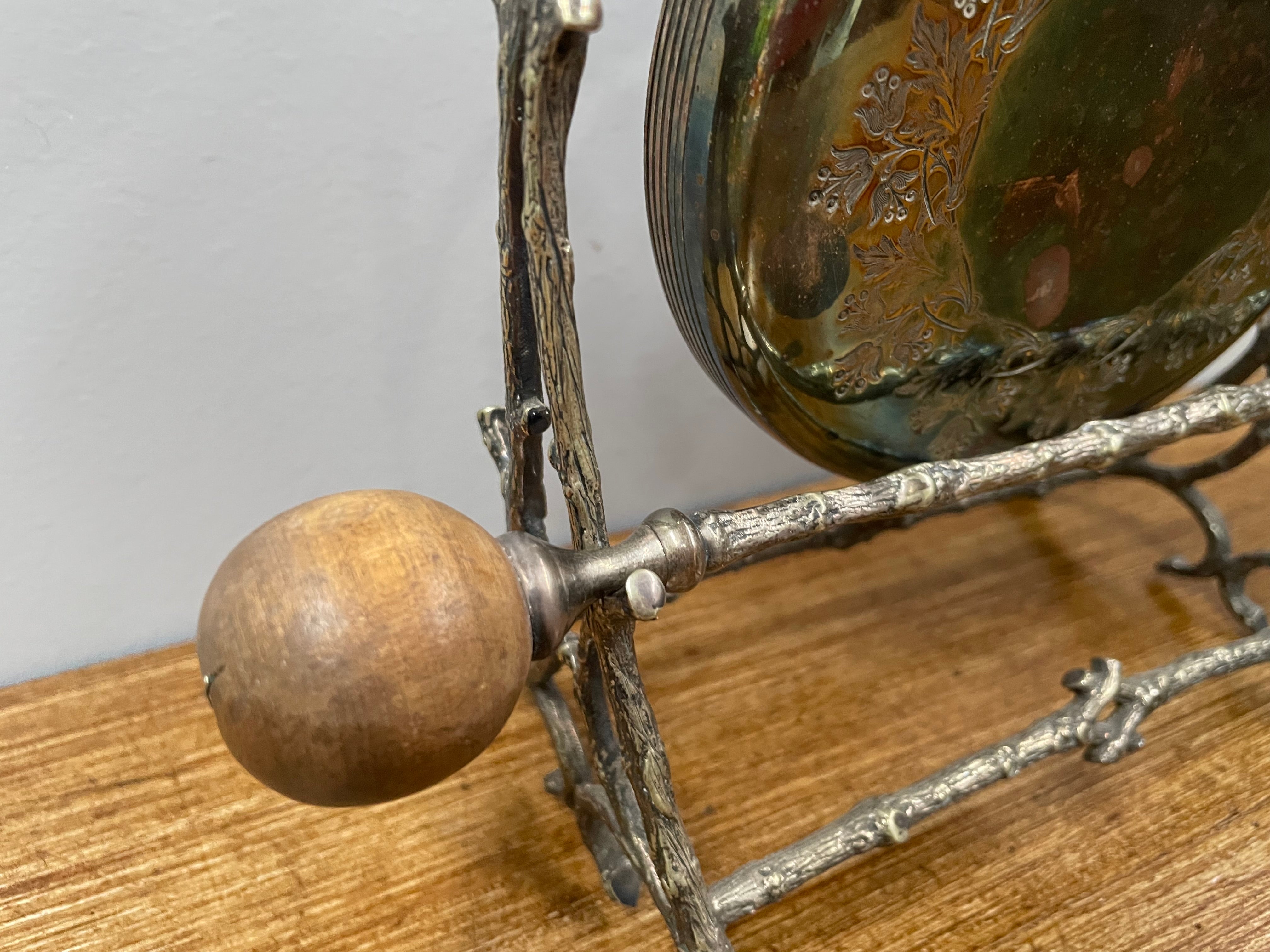 Antique Silver Plated Dinner Gong | Antique & Vintage | Moonee Ponds Antiques | Australia Wide Delivery
